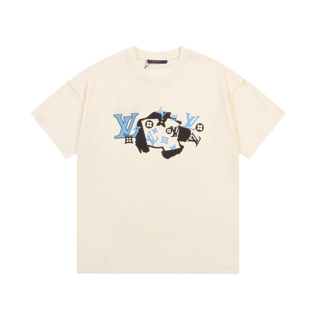 Camiseta estampada con patrón irregular