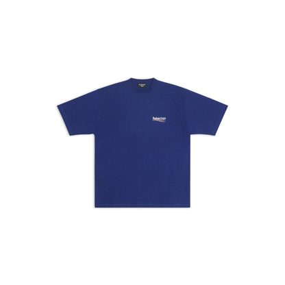 Camiseta clásica de algodón con cuello redondo y estampado