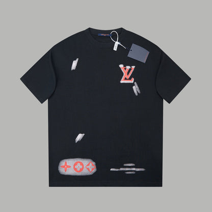 T-shirt avec logo gribouillé dessiné à la main