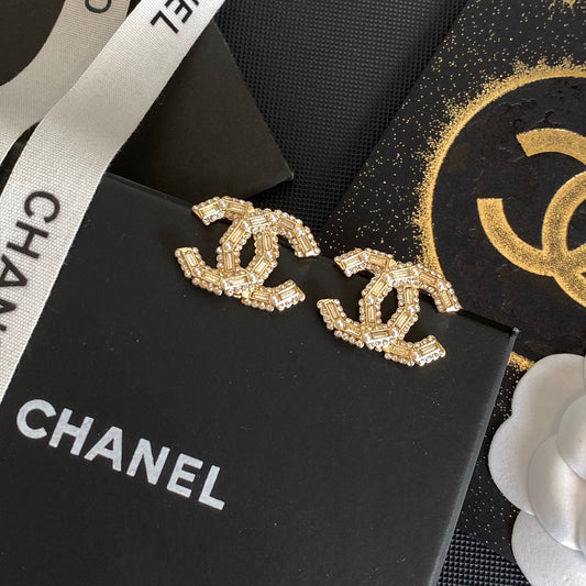 Boucles d'oreilles clous Zircon Perle Tempérament