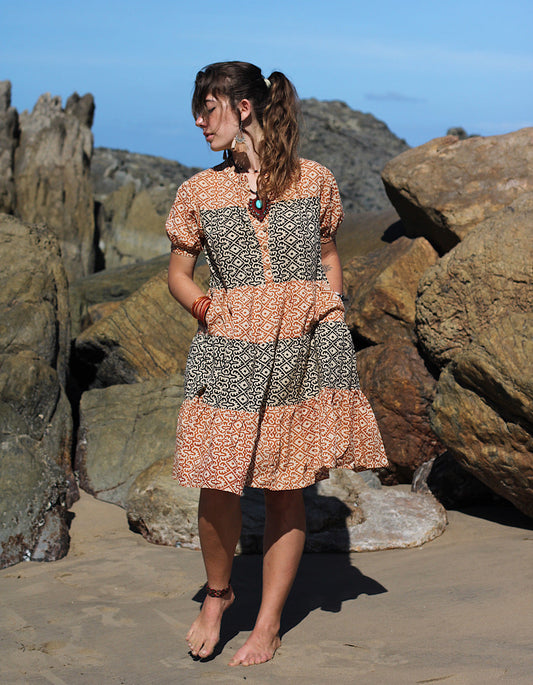 Robe courte Piya en Taal