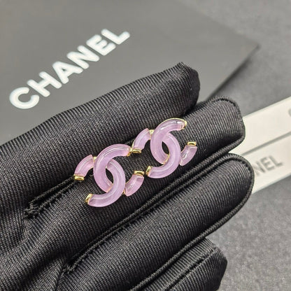Pendientes de resina con letras vintage