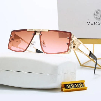 Gafas de sol de metal con estilo europeo y americano de moda para 2026 3938 (protección UV)