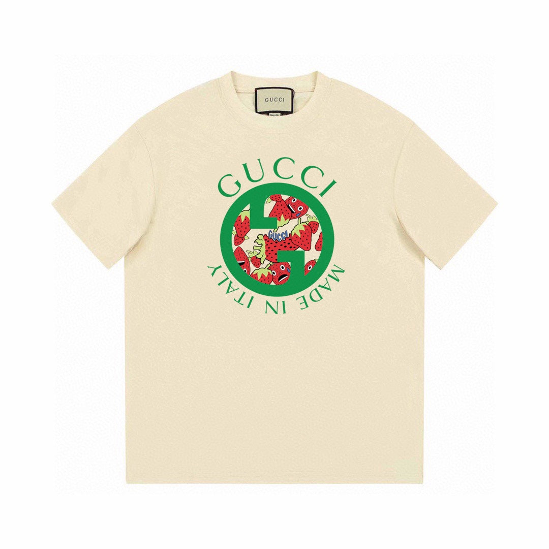 Camiseta redonda con estampado "Made In Italy"
