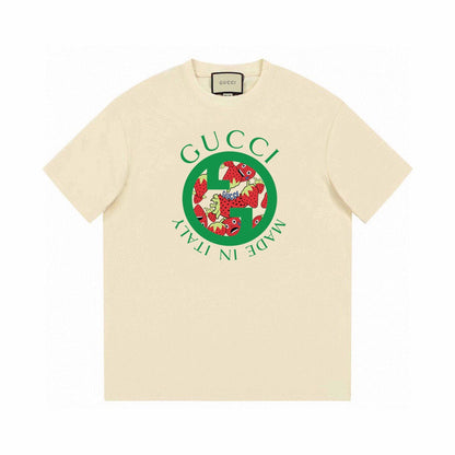 Camiseta redonda con estampado "Made In Italy"