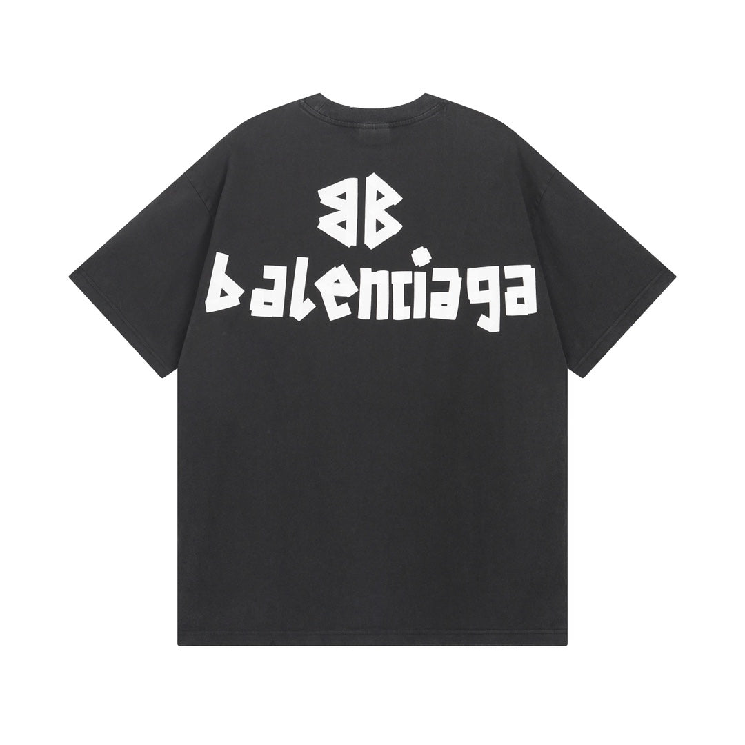 Camiseta clásica estampada con letras