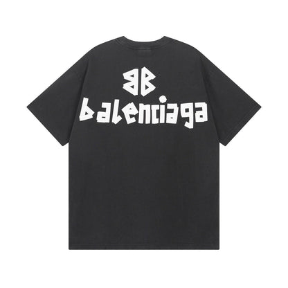 Camiseta clásica estampada con letras