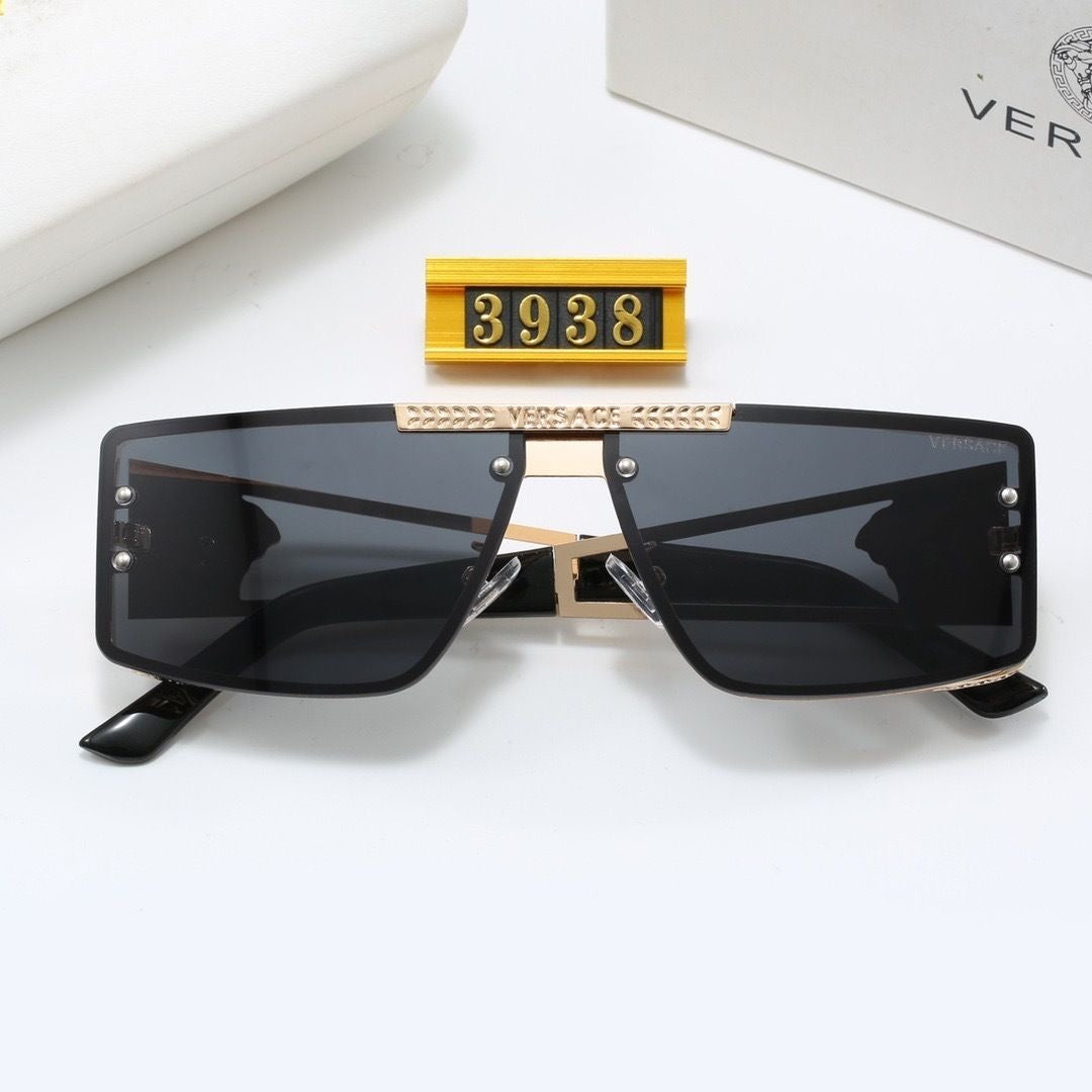 Gafas de sol de metal con estilo europeo y americano de moda para 2026 3938 (protección UV)