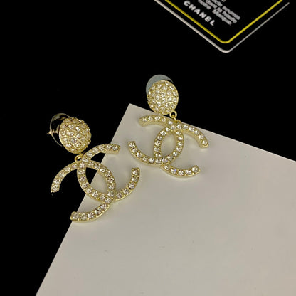 Pendientes con el logotipo de Full Diamond Brillante