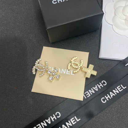Boucles d'oreilles New Cross Perle Cristal