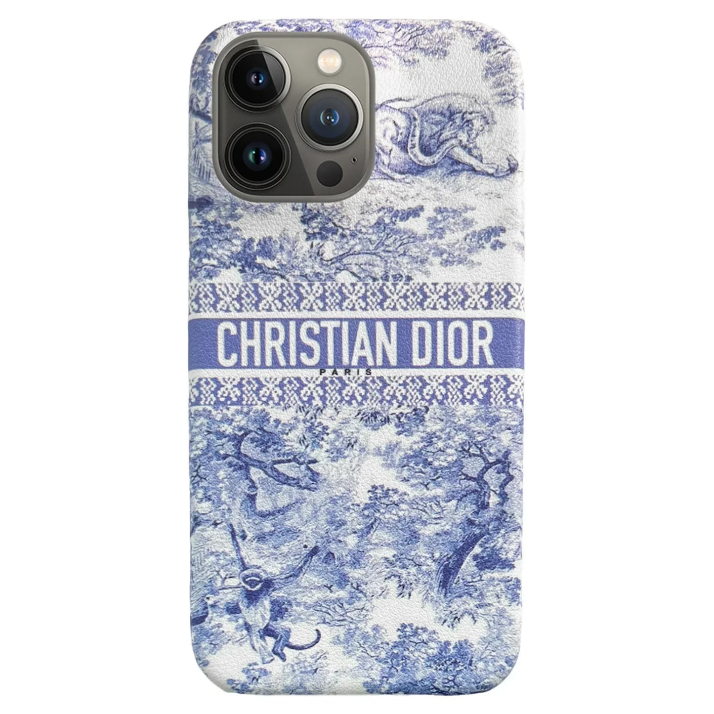 Estuche de Cuero con Estampado Animal