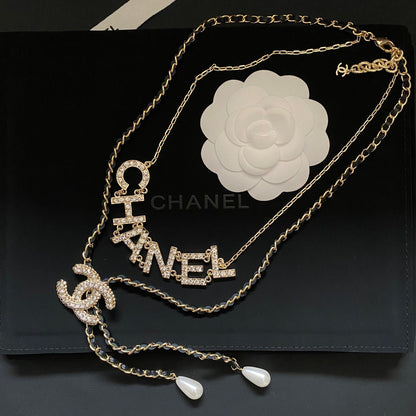 Collier double diamant mode