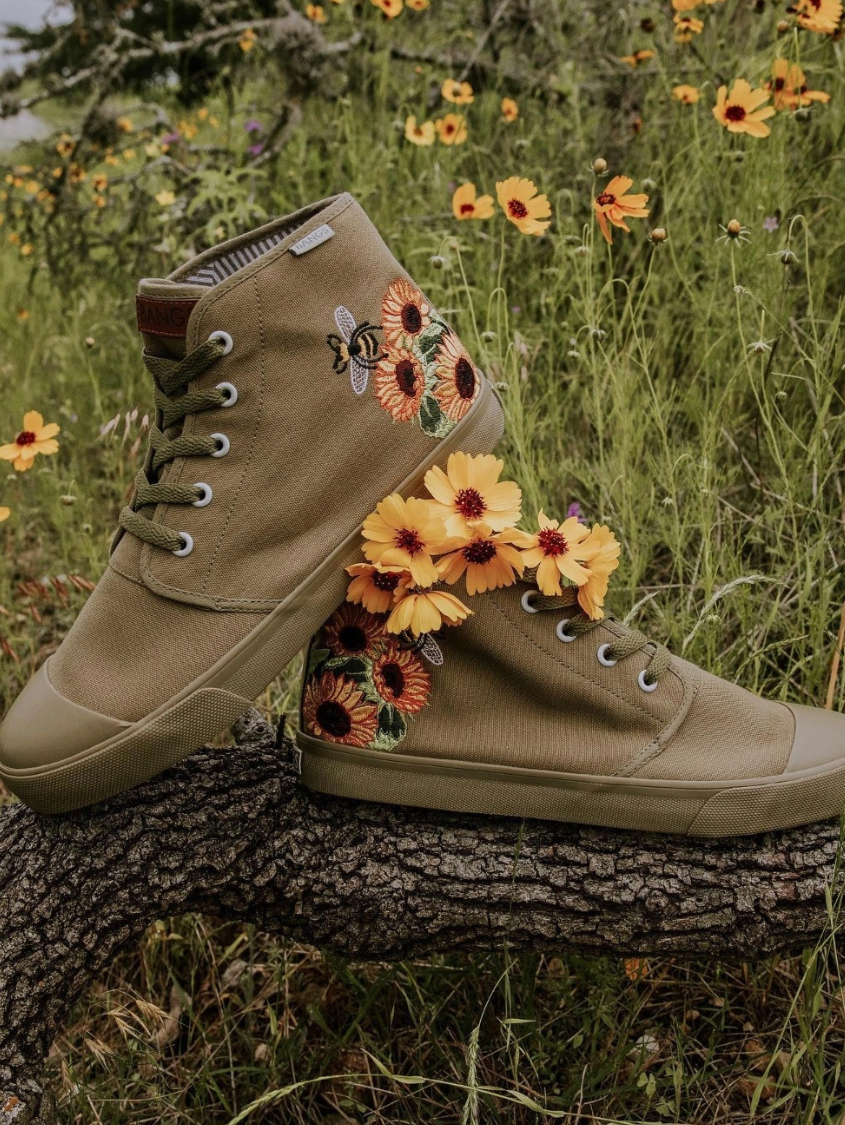 Zapatilla Alta Girasol Pino Viejo