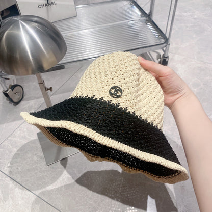 Chapeau bob en paille tendance