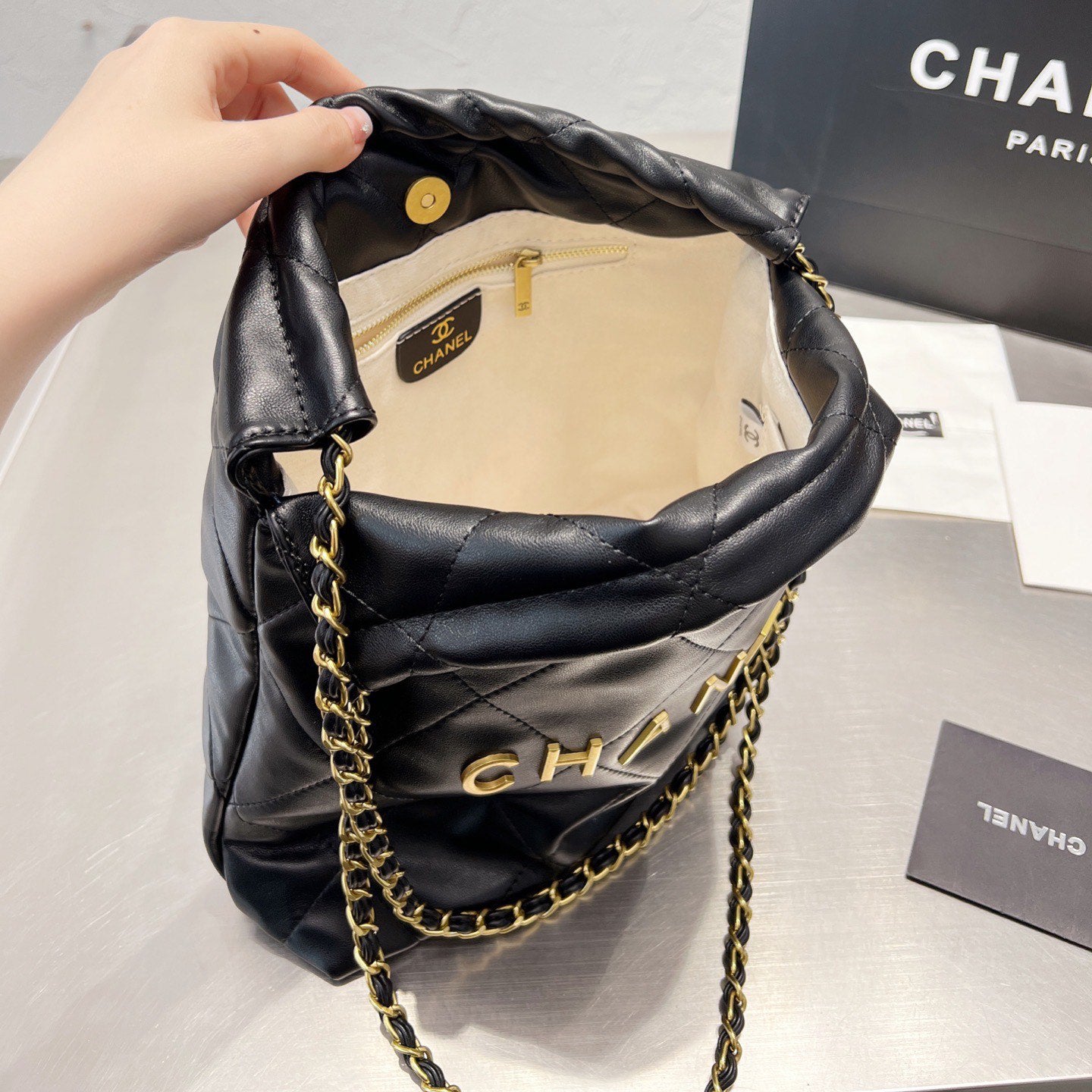 Bolso de mano de cadena de nueva moda de 22 segundos