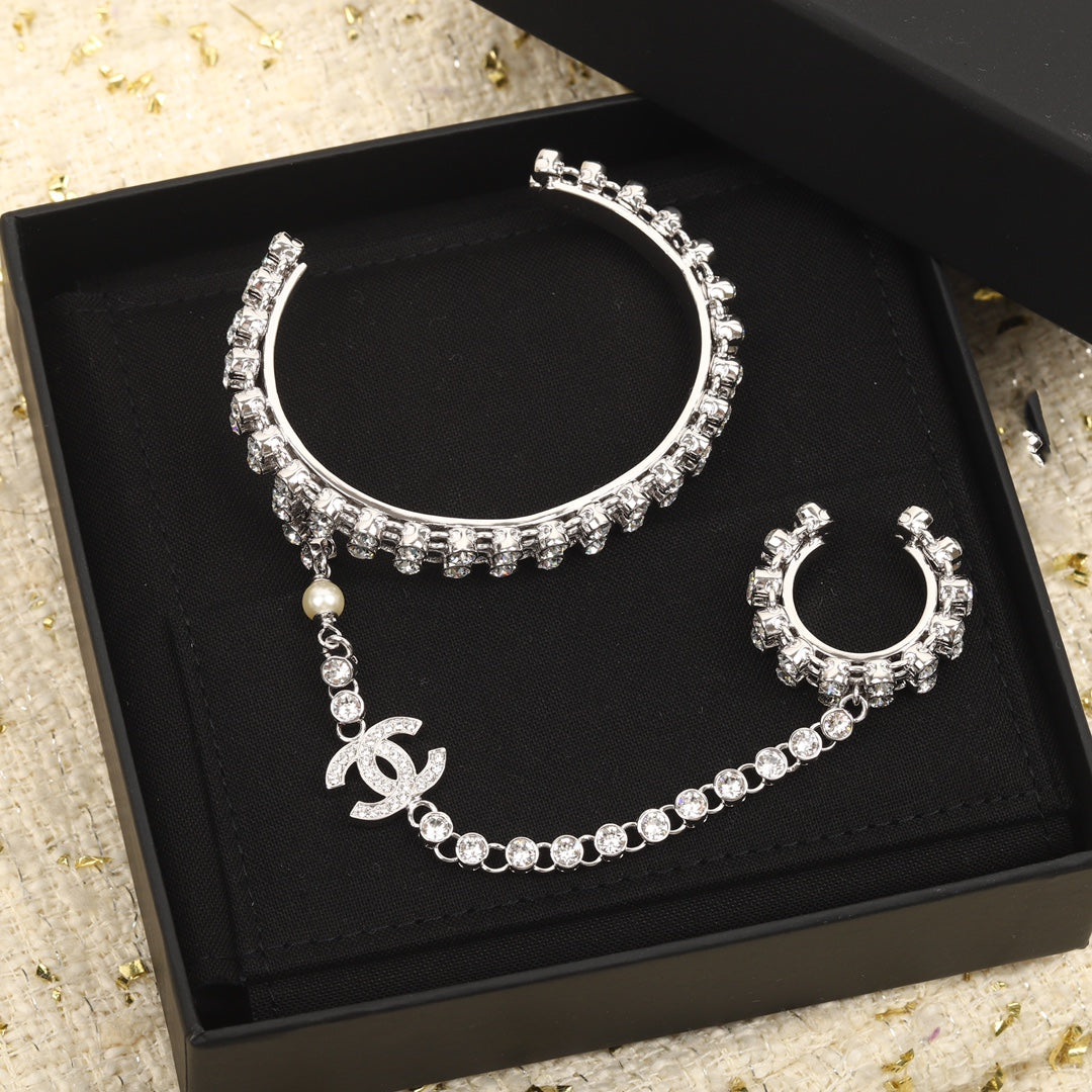 Cadena siamesa de anillo de pulsera