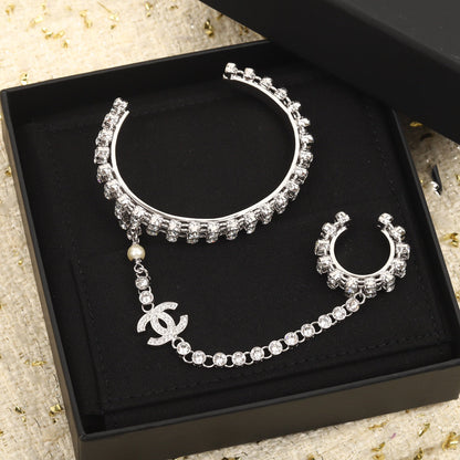 Cadena siamesa de anillo de pulsera