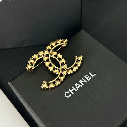 Broche Cœur Logo Électroplaquée