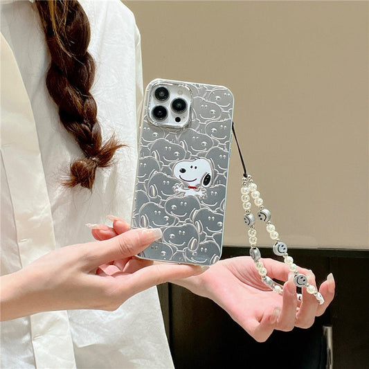 Coque plaquée pour chien mignon