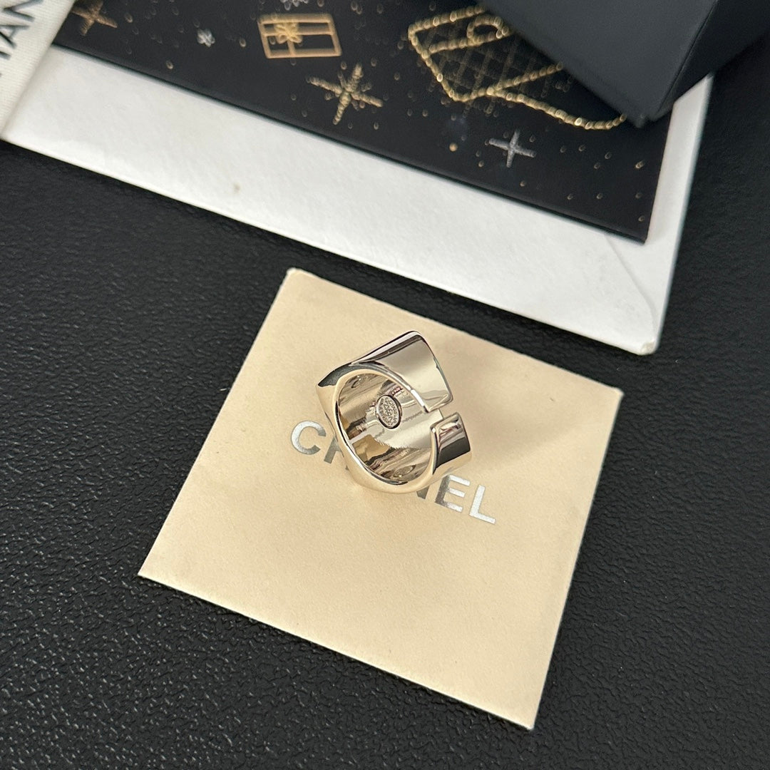 Anillo Abierto Blanco Vintage
