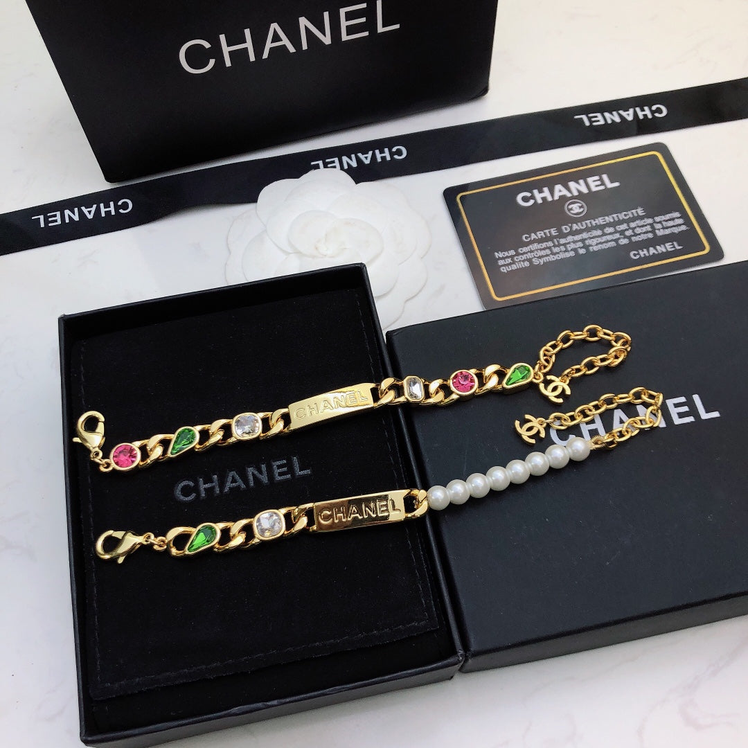 Pulsera de diamantes de colores "Temperament"