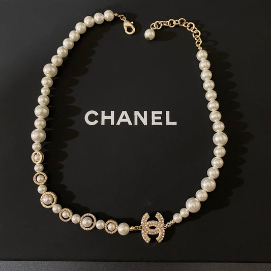 Pendentif Diamant Tendance Collier de Perles