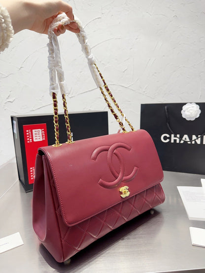 Pharrell Chain Leather Shoulder Bag