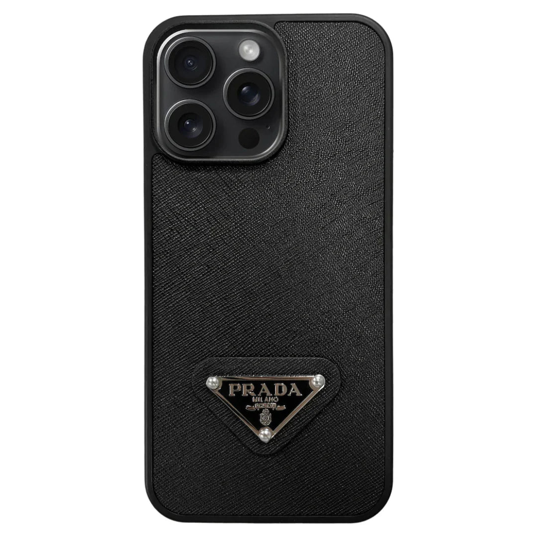 Estuche clásico triangular de cuero