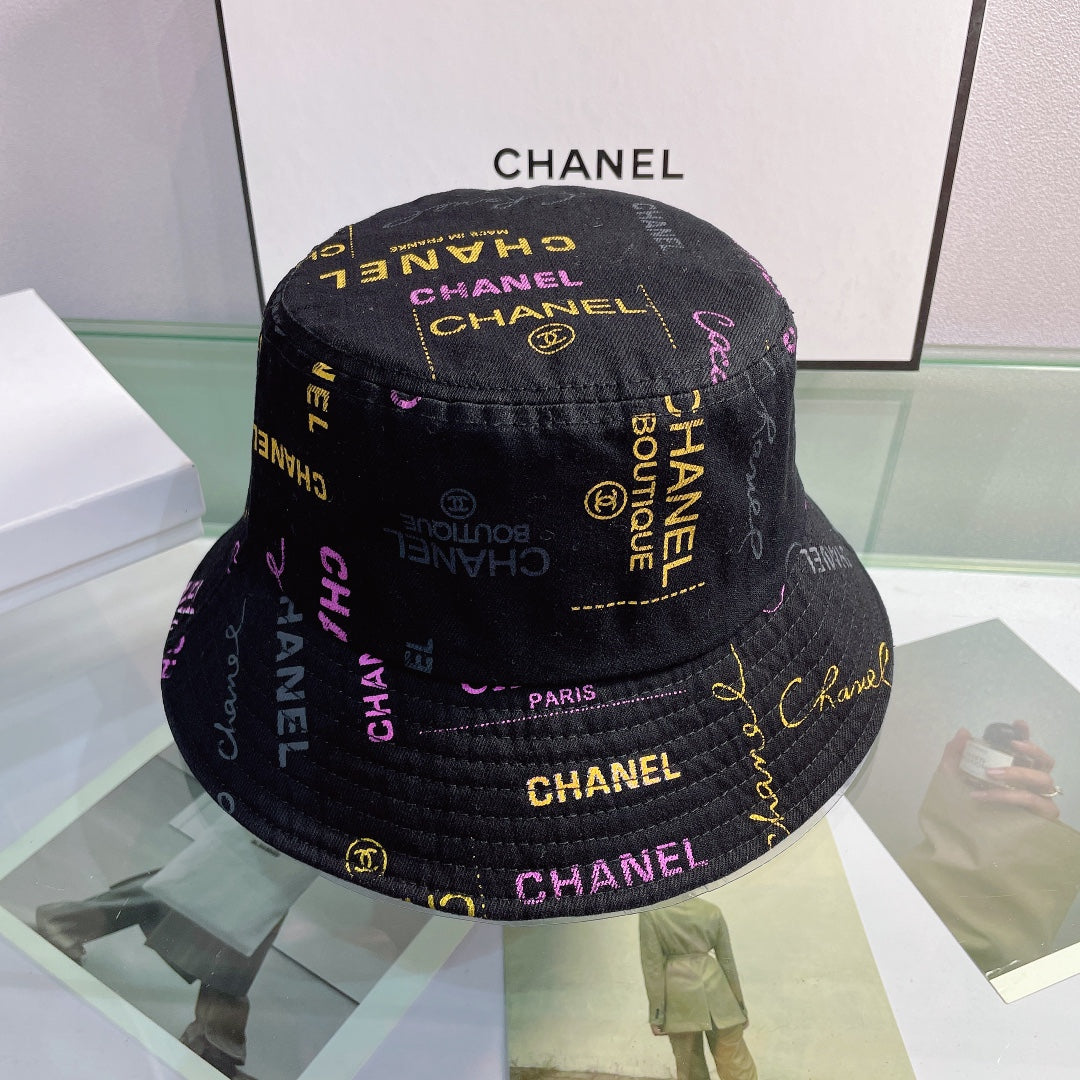 Sombrero tipo pescador con estampado de letras a la moda
