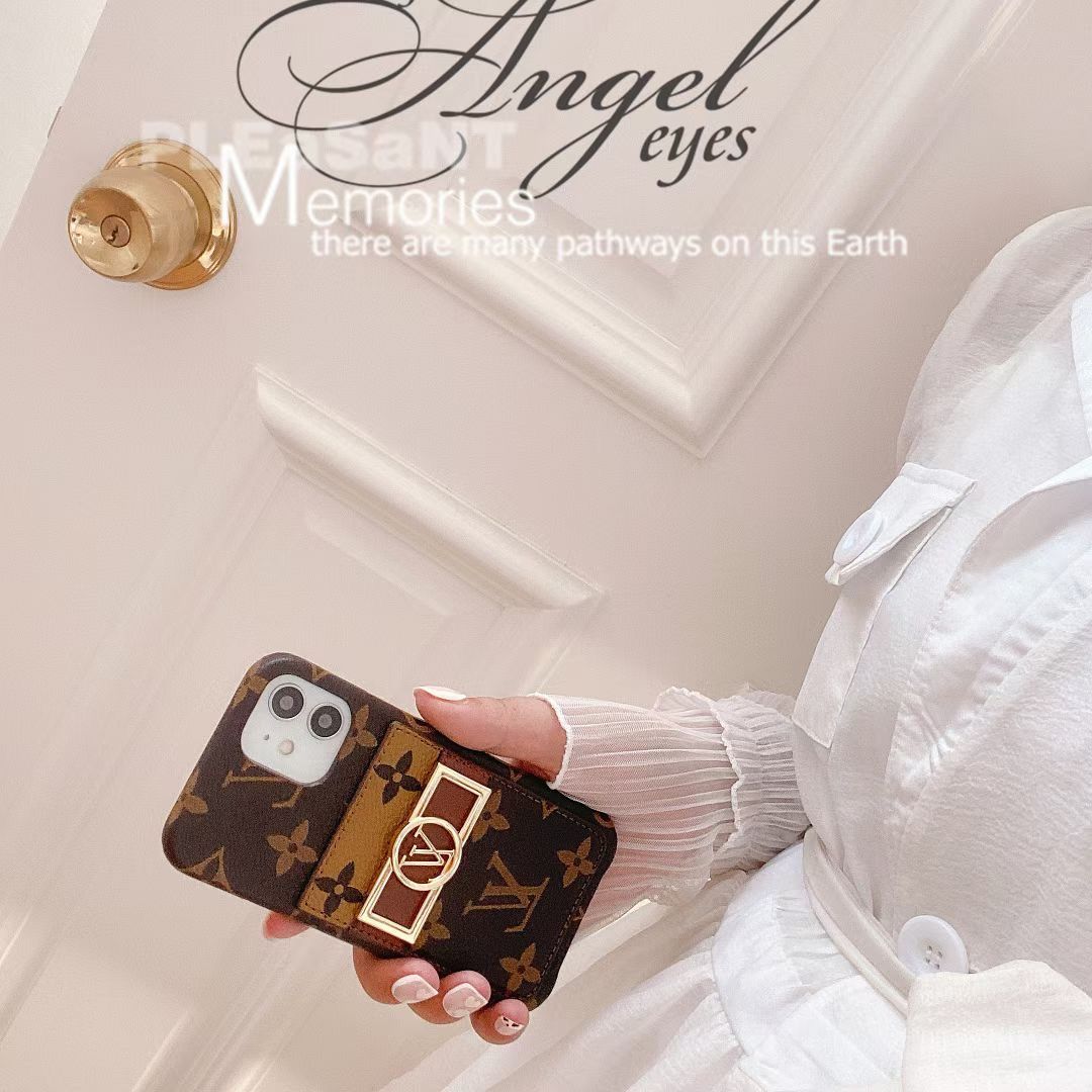 Tarjetero de piel Classic Gold Label