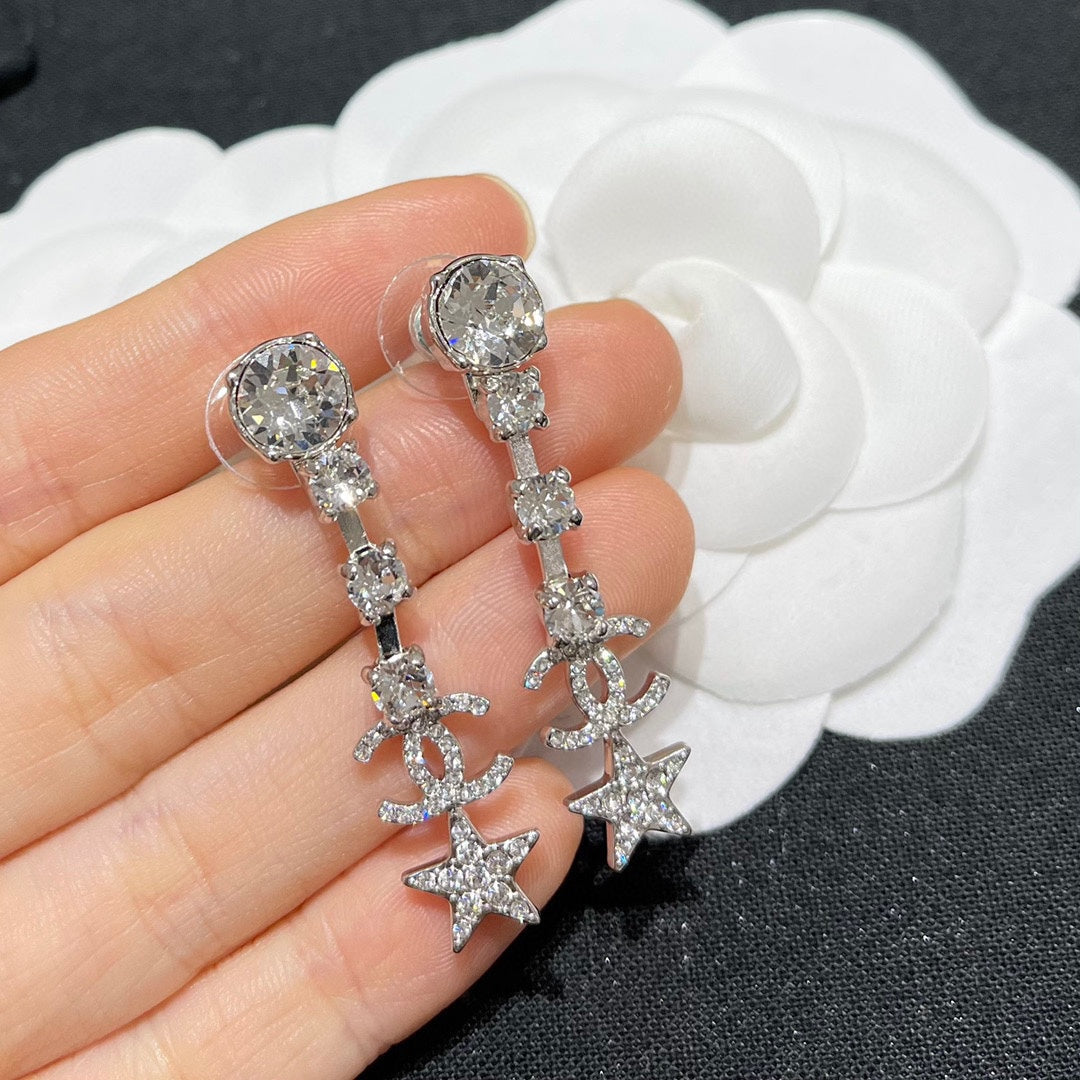 Pendientes Colgantes de Cristal