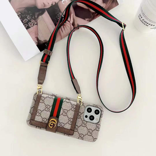 estuche de cuero multicapa para tarjetas