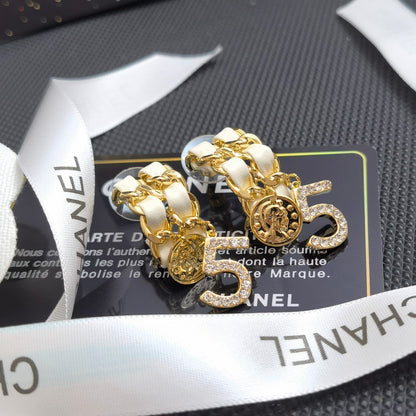 Boucles d'oreilles tendance en cuir et métal (lot de 5)
