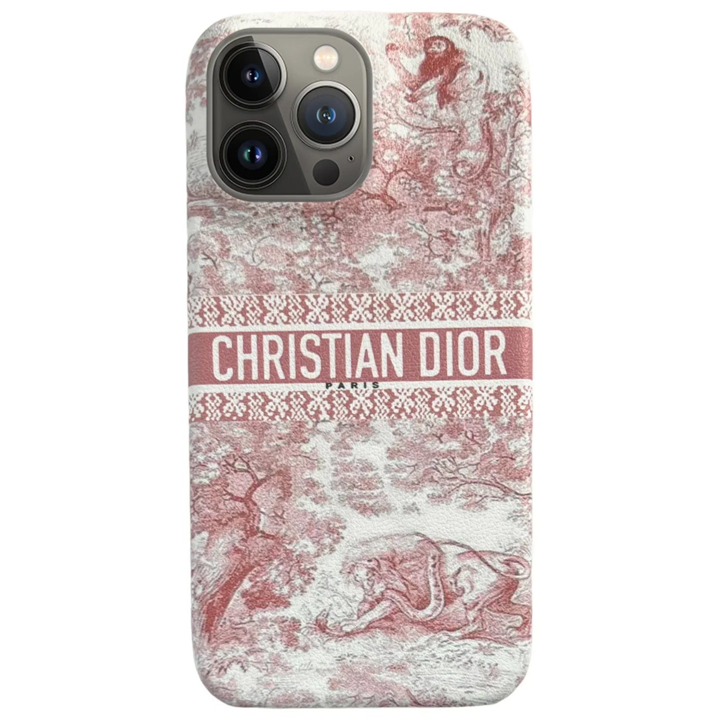 Estuche de Cuero con Estampado Animal