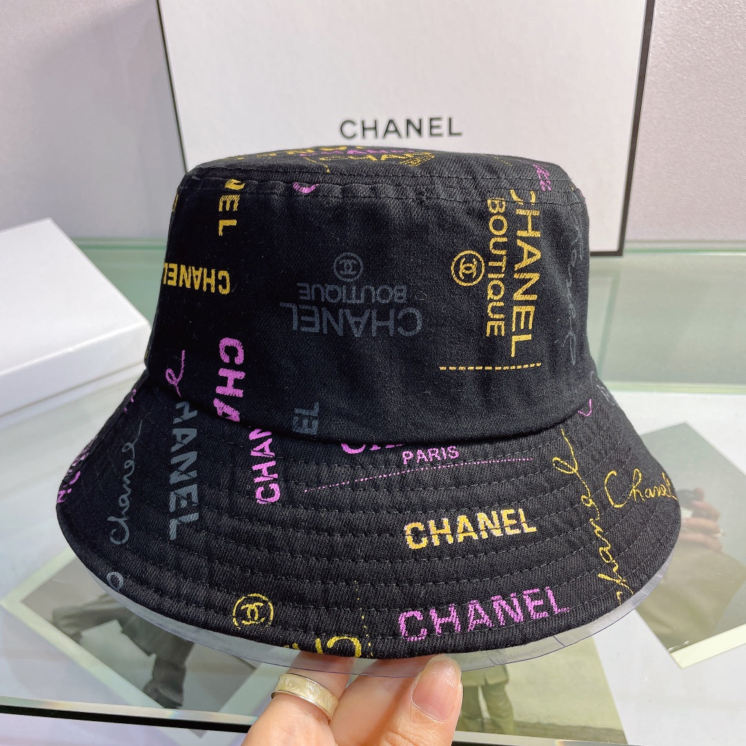 Sombrero tipo pescador con estampado de letras a la moda