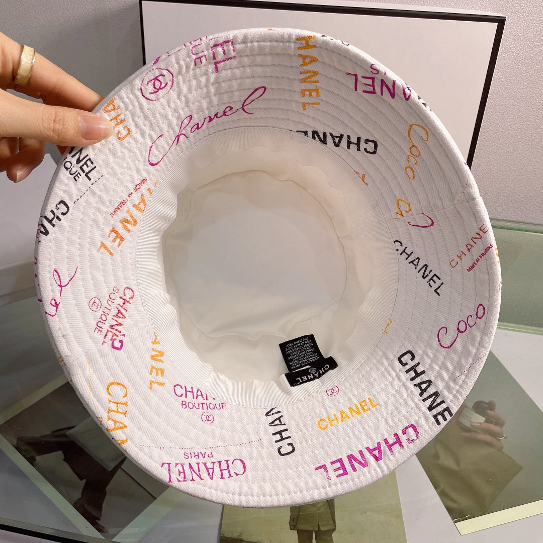 Sombrero tipo pescador con estampado de letras a la moda