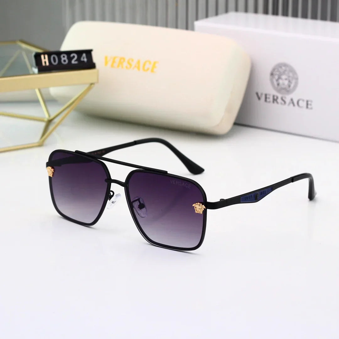 Gafas de sol metálicas de alta definición con lentes de 7 colores 0824