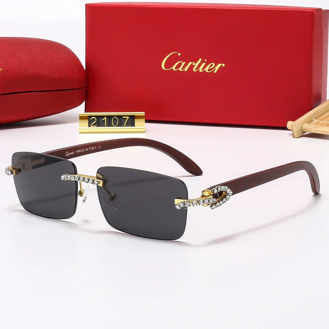 Gafas de sol sin montura Diamond de 6 colores 2107