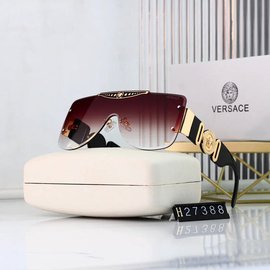 Lunettes de soleil sans monture à verres haute définition populaires en 7 coloris 27388