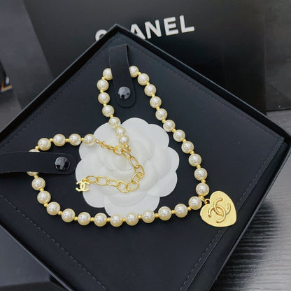 Collier Cœur et Perles