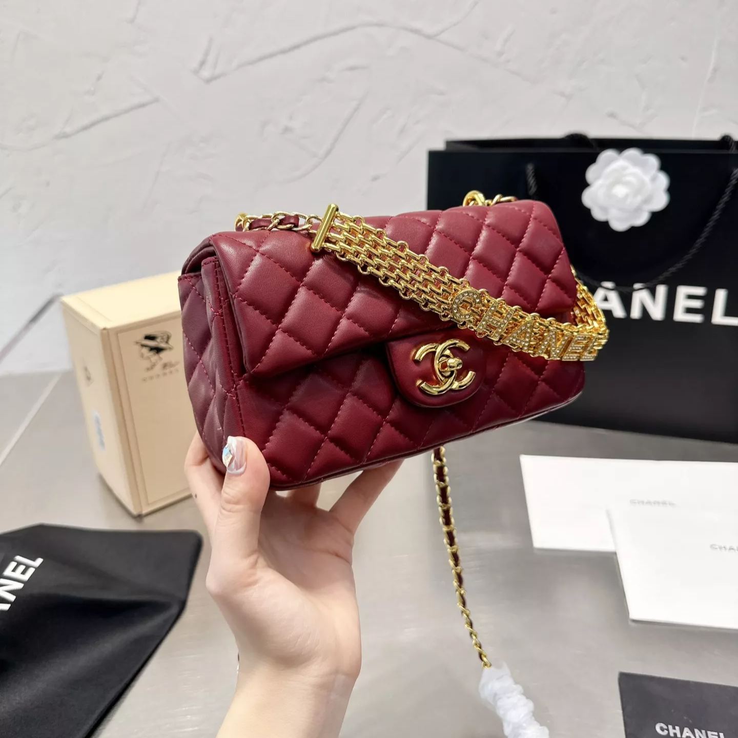 Bolso de Hombro CF Zircon Chain