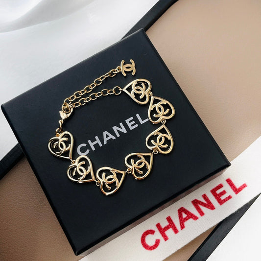Pulsera Empalmada Doble C de Temperamento