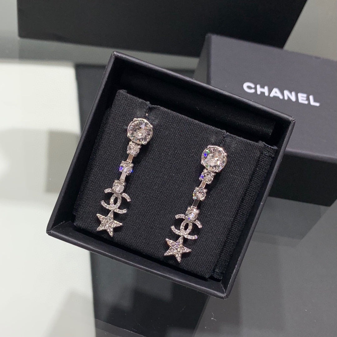 Pendientes Colgantes de Cristal