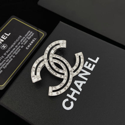 Broche de diamante de cristal brillante