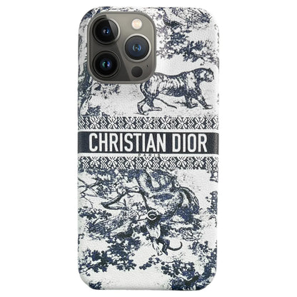 Estuche de Cuero con Estampado Animal