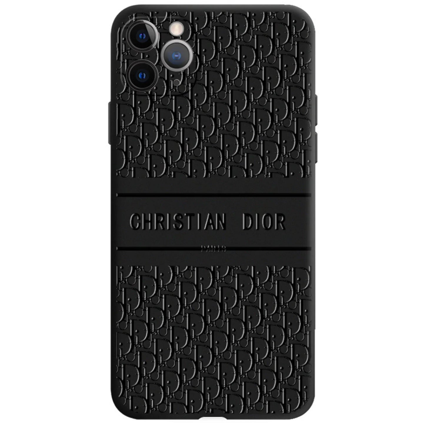 Estuche Vintage Negro Estampado