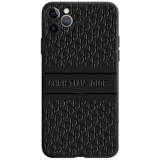 Estuche Vintage Negro Estampado