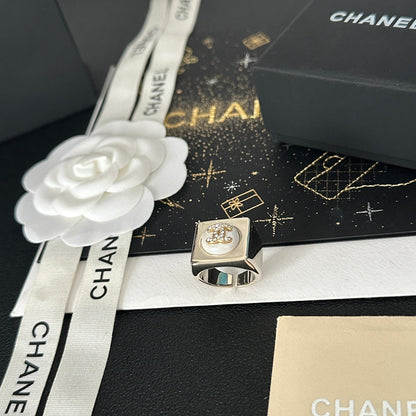 Anillo Abierto Blanco Vintage