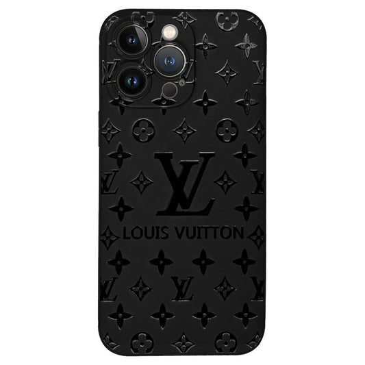 Funda vintage negra con estampado