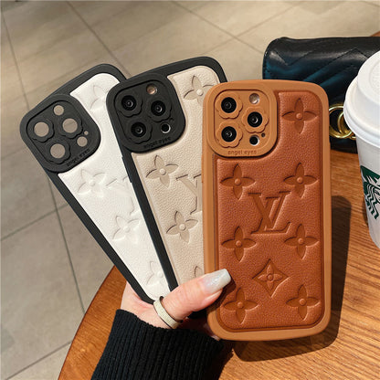 Funda de cuero antideslizante de silicona suave